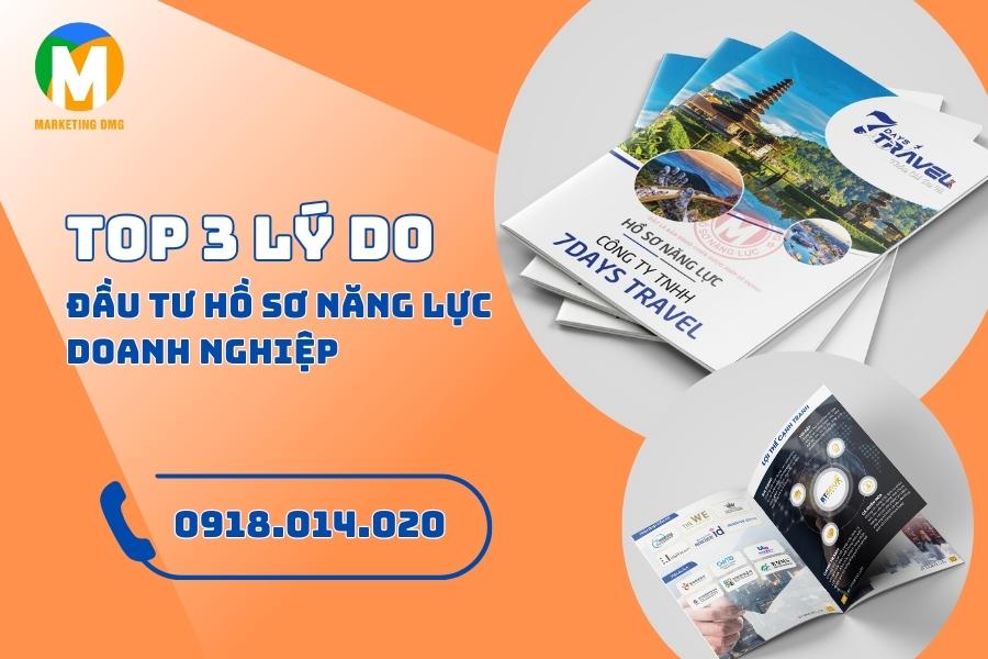 Top 3 lý do nên đầu tư hồ sơ năng lực doanh nghiệp
