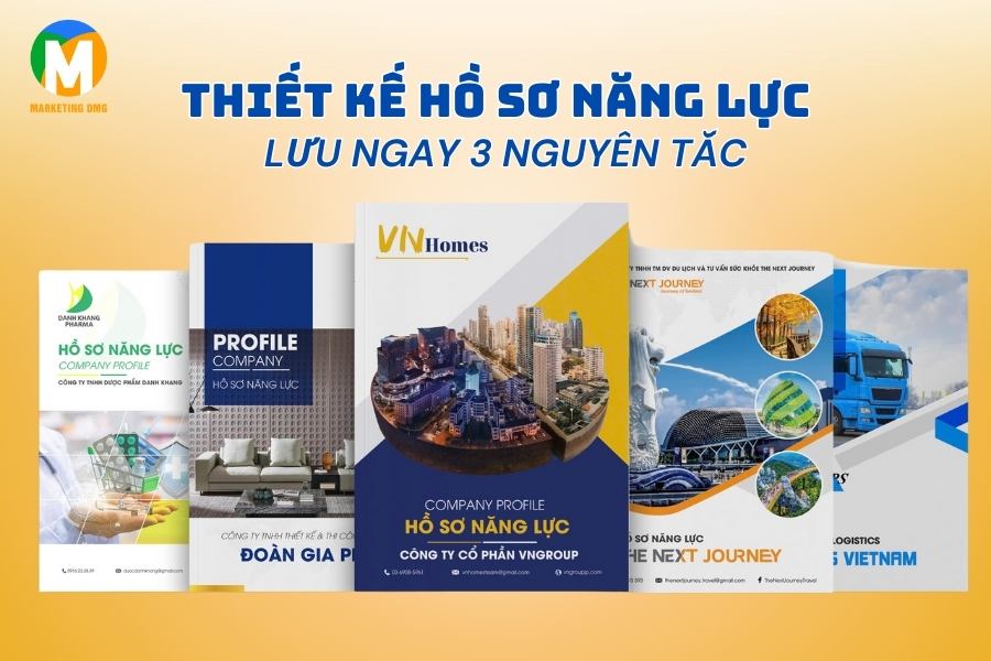 Thiết kế hồ sơ năng lực: Lưu ngay 3 nguyên tắc